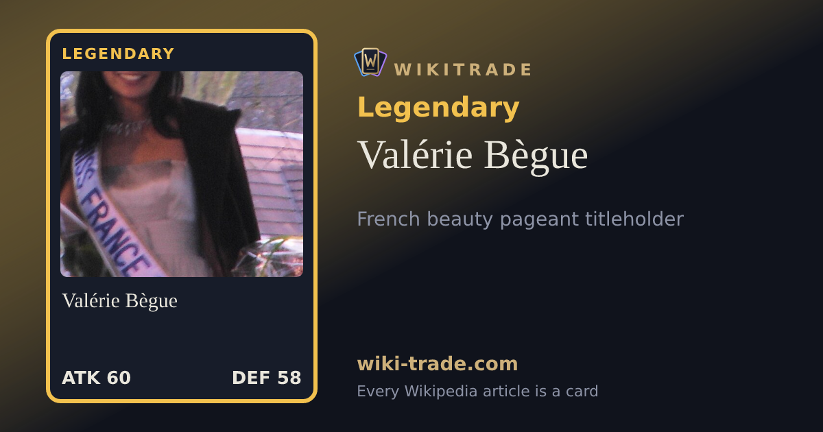 Valérie Bègue — Legendary card