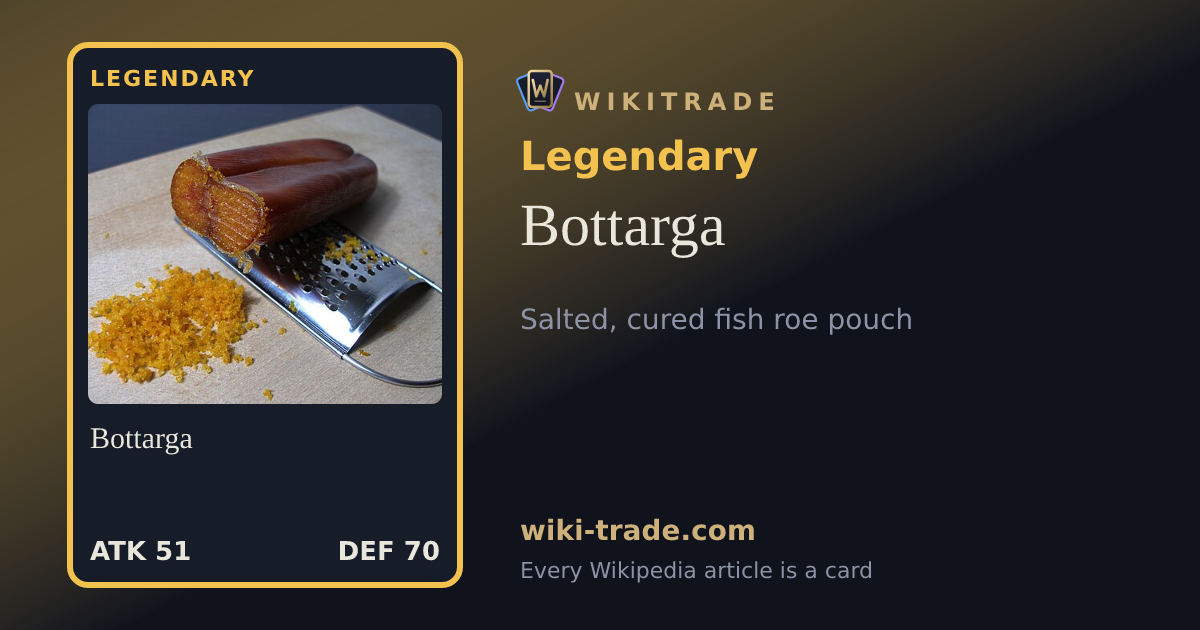 Bottarga — Legendary card