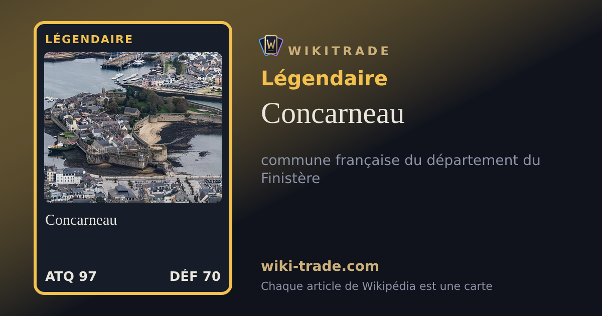 Concarneau — carte Légendaire