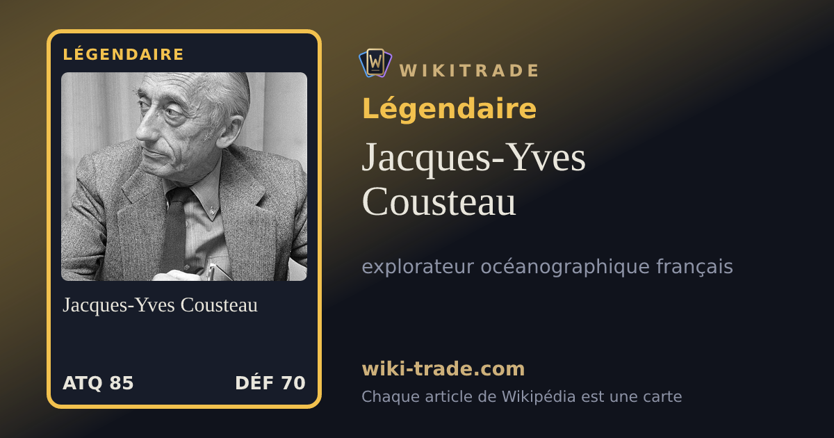 Jacques-Yves Cousteau — carte Légendaire