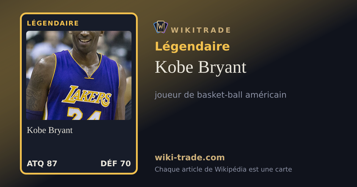 Kobe Bryant — carte Légendaire