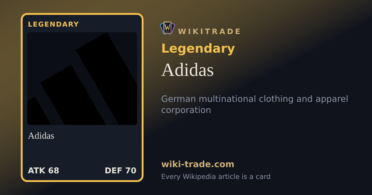 Adidas — Legendary card