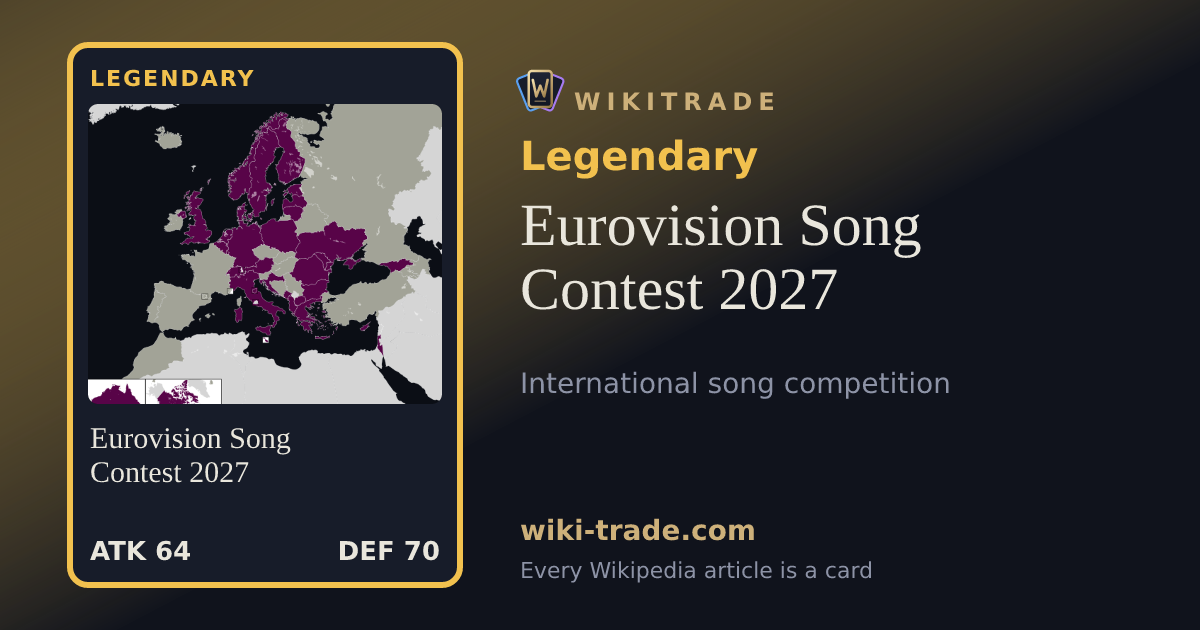 Eurovision Song Contest 2027 — Legendary card