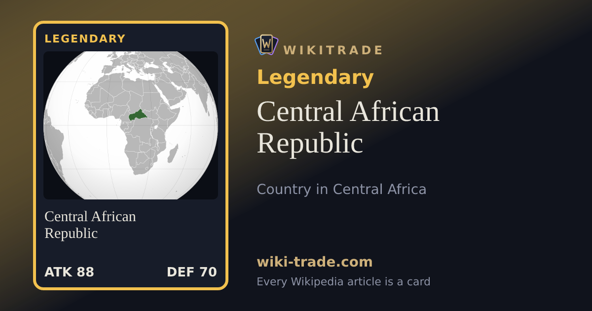 Central African Republic — Legendary card