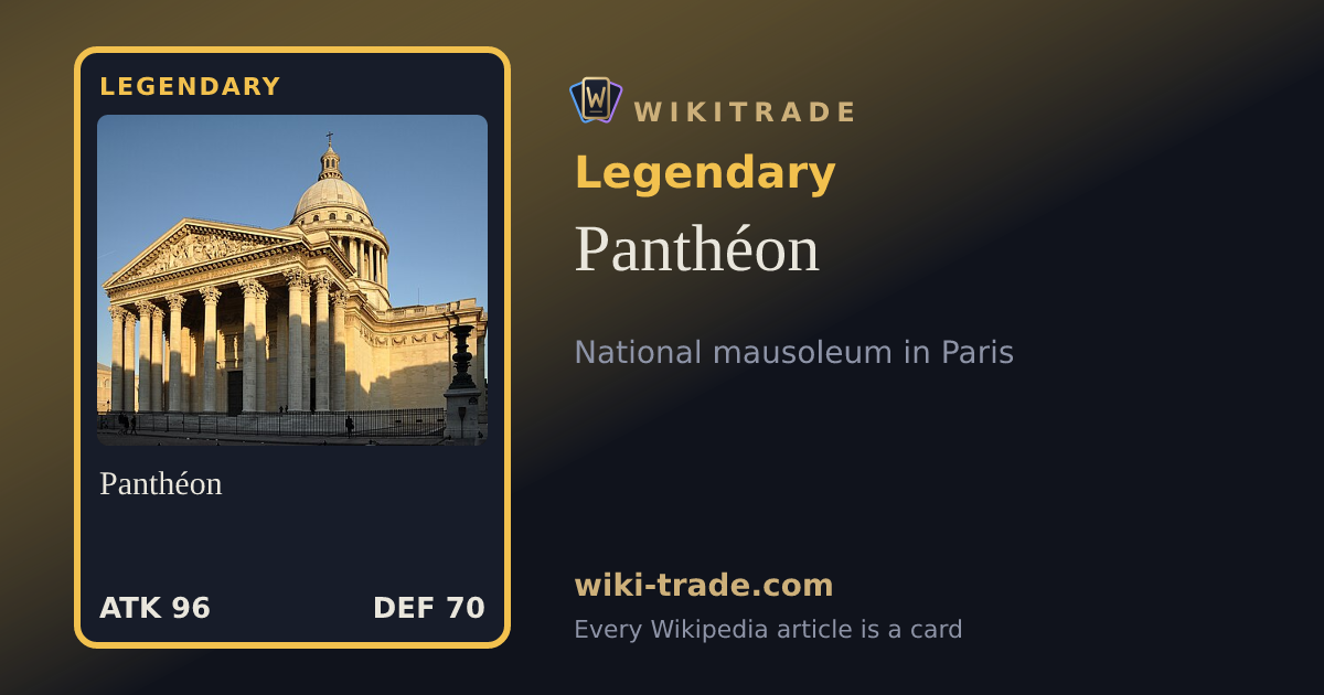 Panthéon — Legendary card