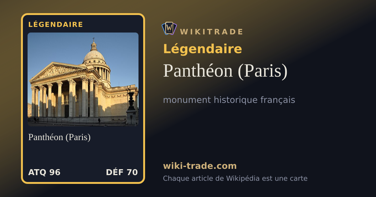 Panthéon (Paris) — carte Légendaire
