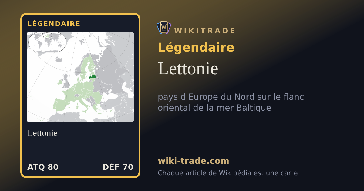 Lettonie — carte Légendaire
