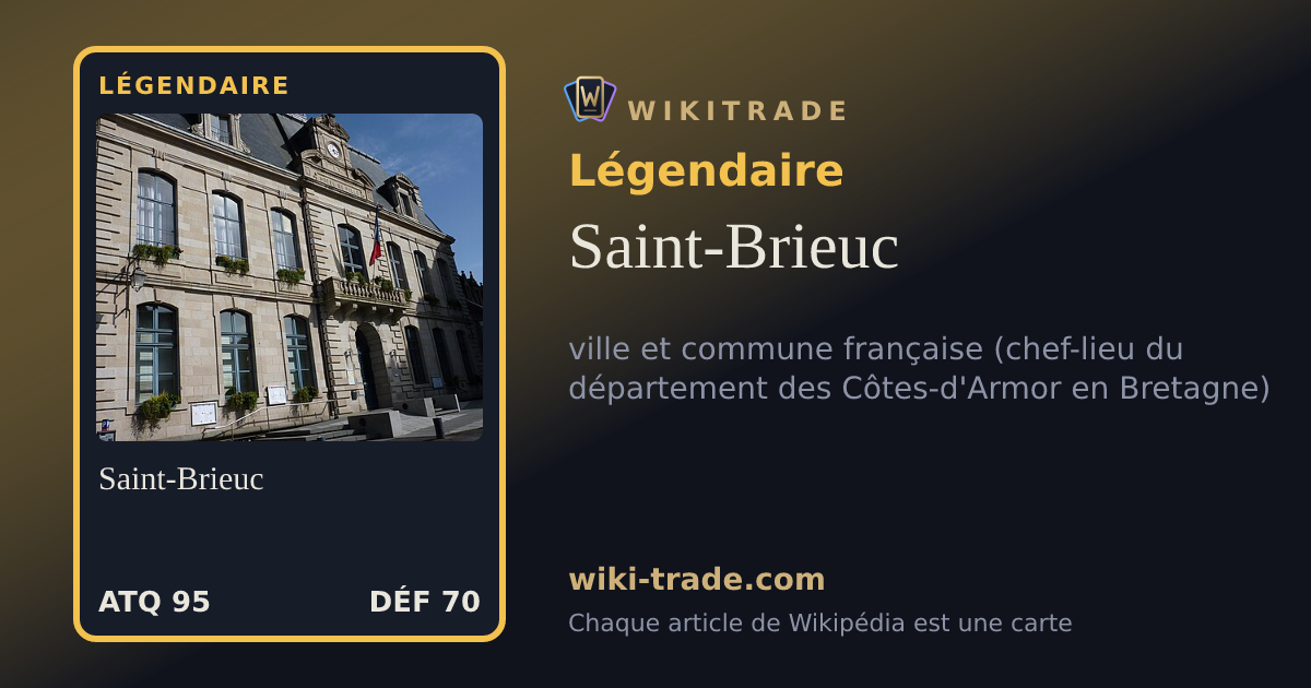 Saint-Brieuc — carte Légendaire