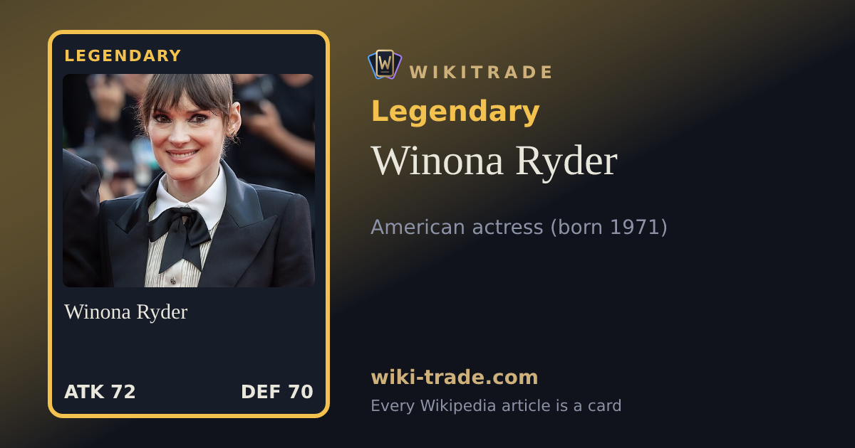 Winona Ryder — Legendary card