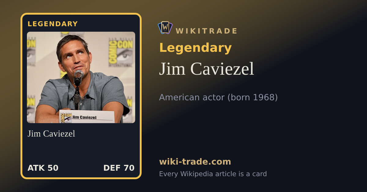 Jim Caviezel — Legendary card