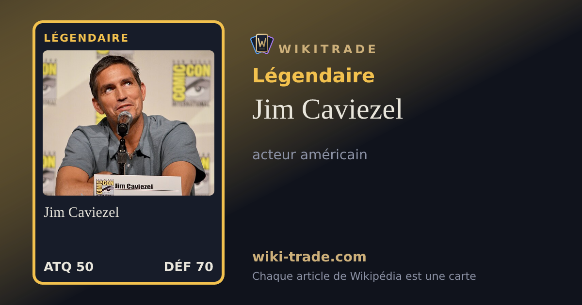 Jim Caviezel — carte Légendaire