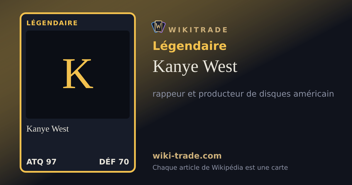 Kanye West — carte Légendaire