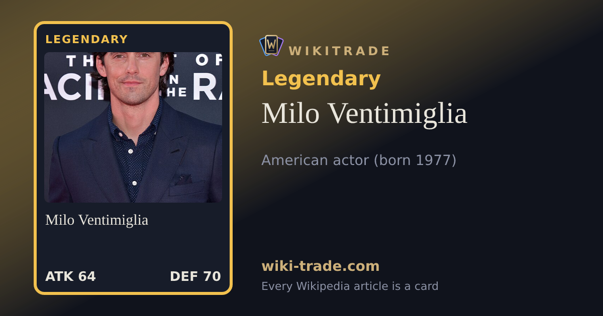 Milo Ventimiglia — Legendary card