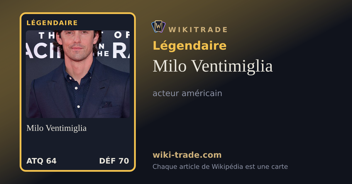 Milo Ventimiglia — carte Légendaire