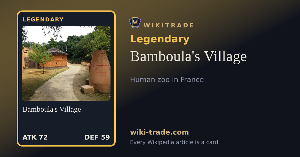 Bamboula's Village — Legendary card