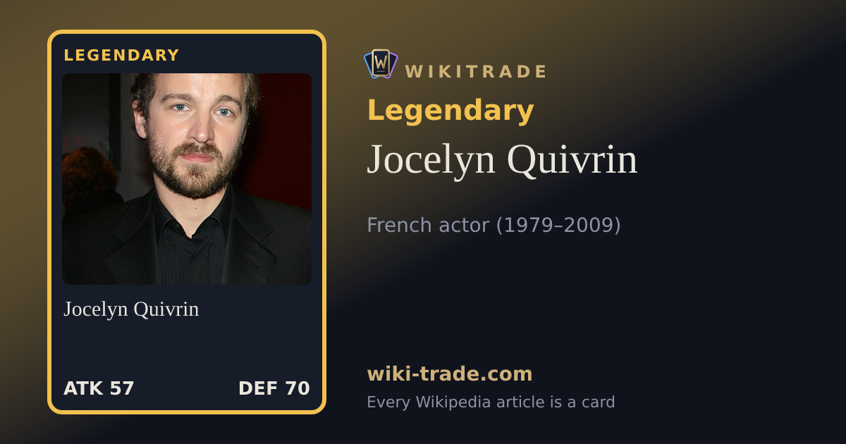 Jocelyn Quivrin — Legendary card