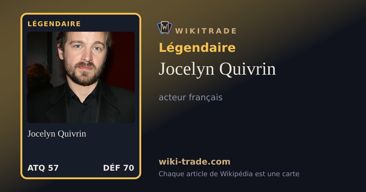 Jocelyn Quivrin — carte Légendaire