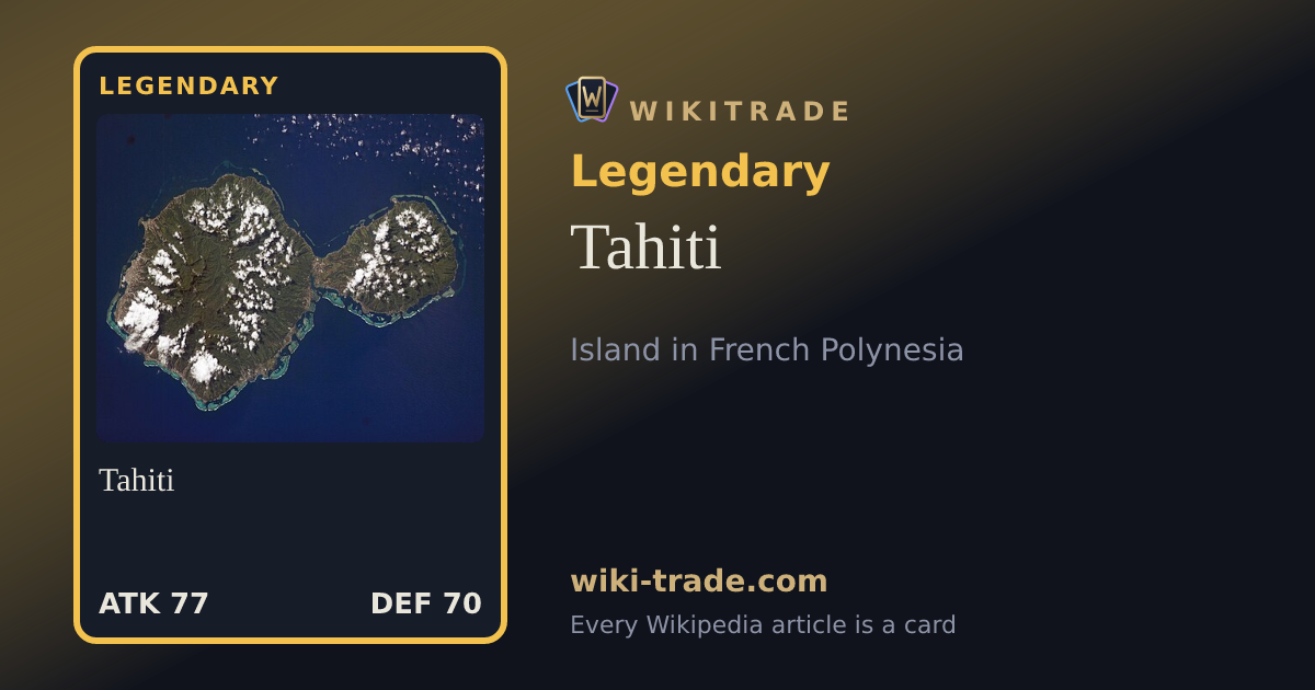 Tahiti — Legendary card