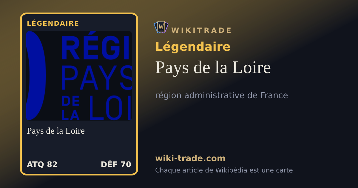 Pays de la Loire — carte Légendaire