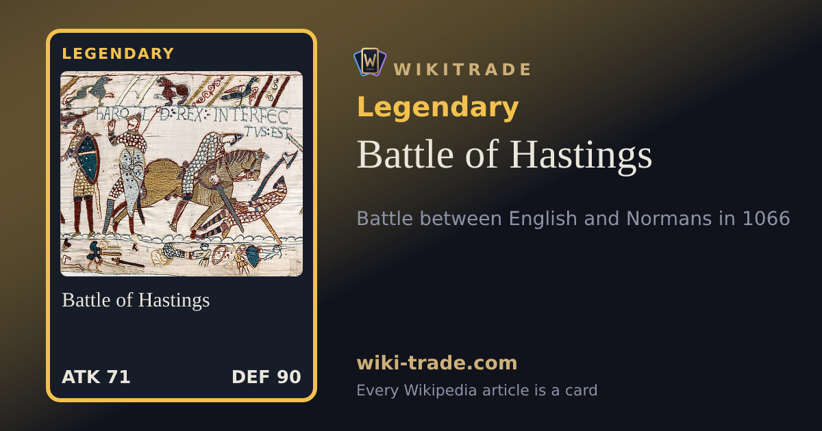 Battle of Hastings — Legendary card