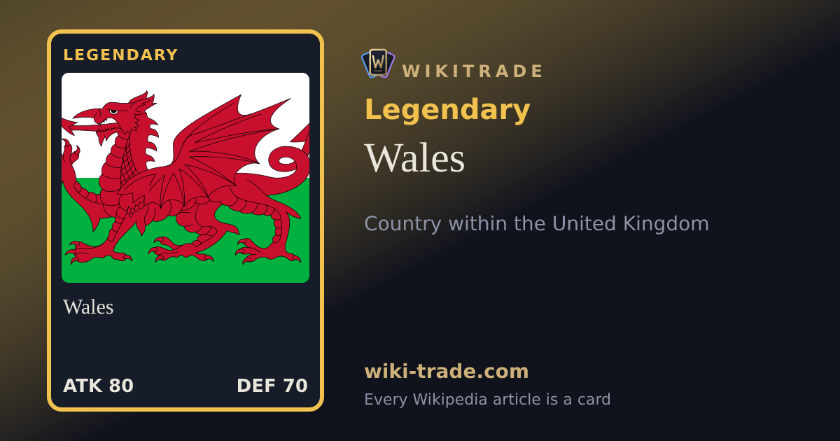 Wales — Legendary card