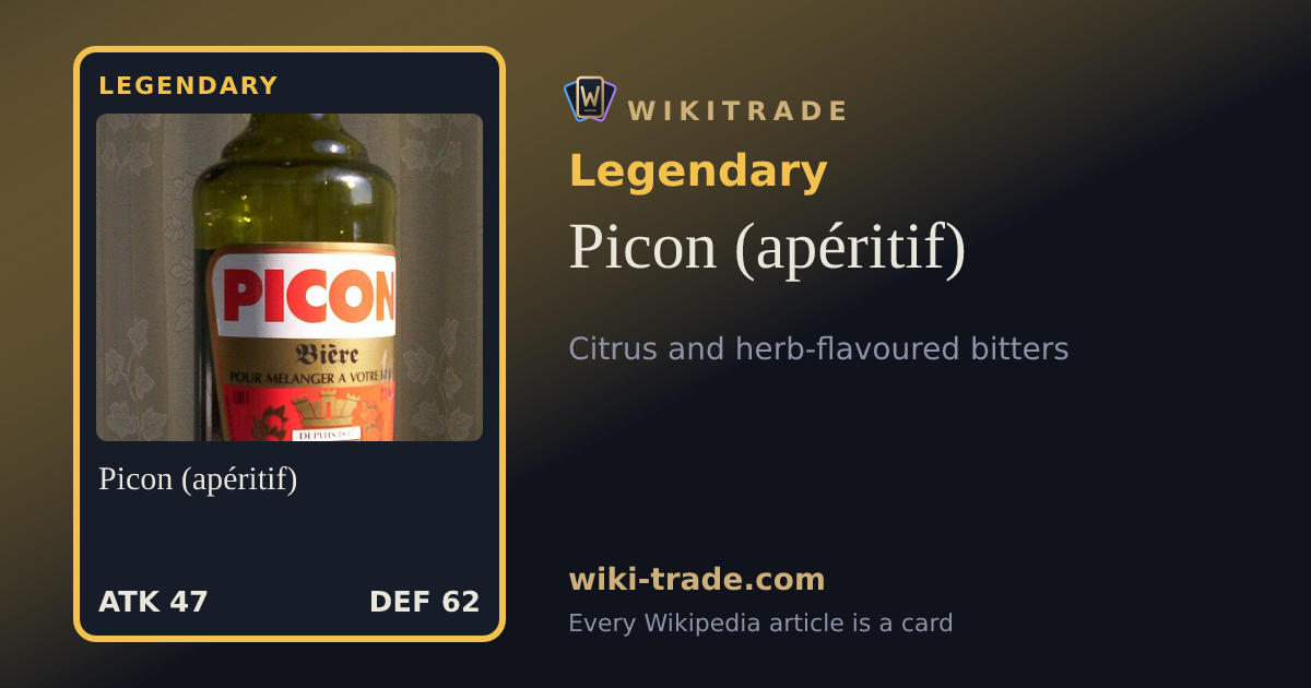 Picon (apéritif) — Legendary card