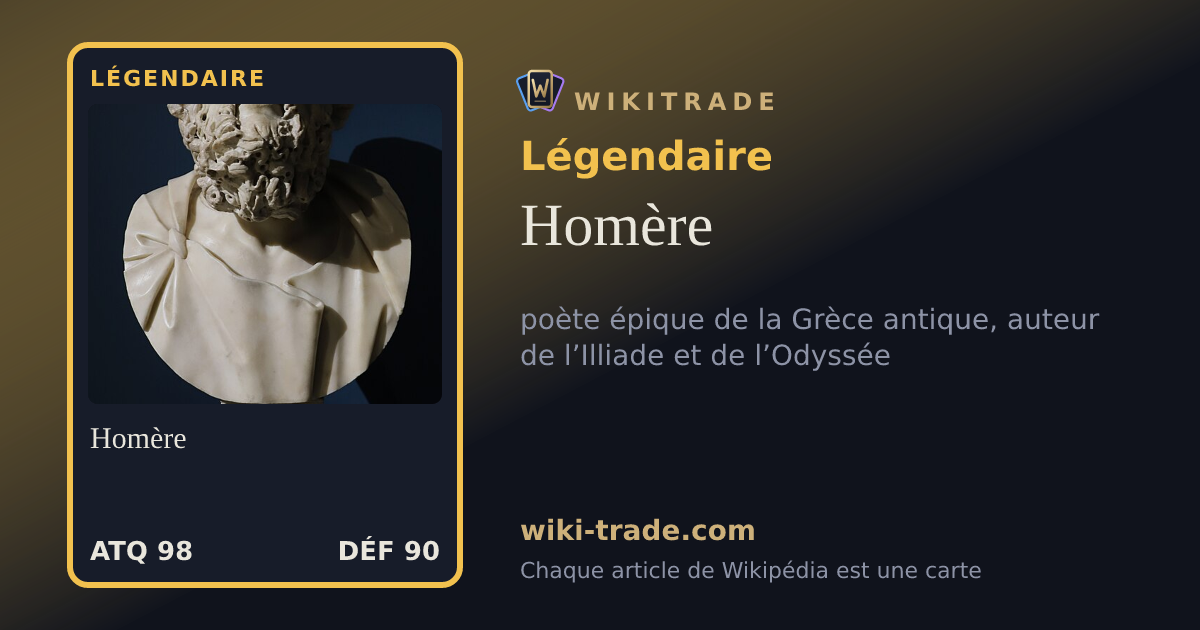 Homère — carte Légendaire