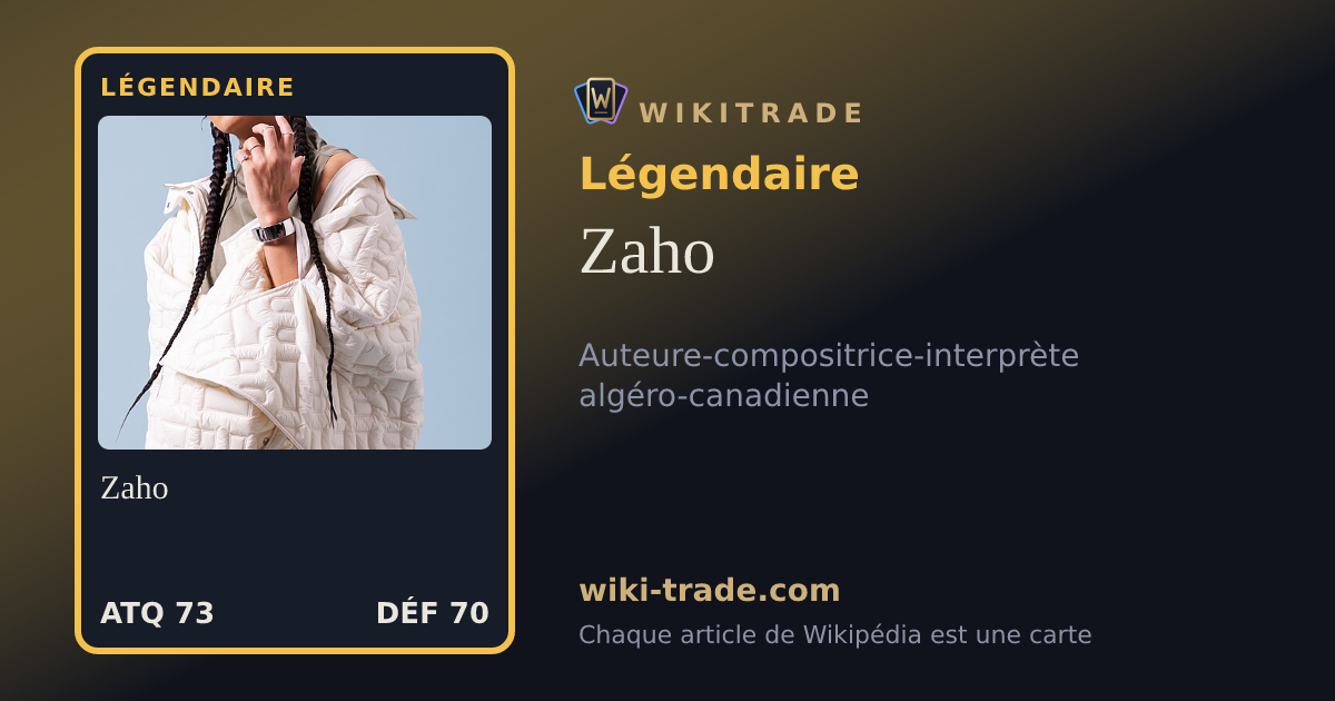 Zaho — carte Légendaire