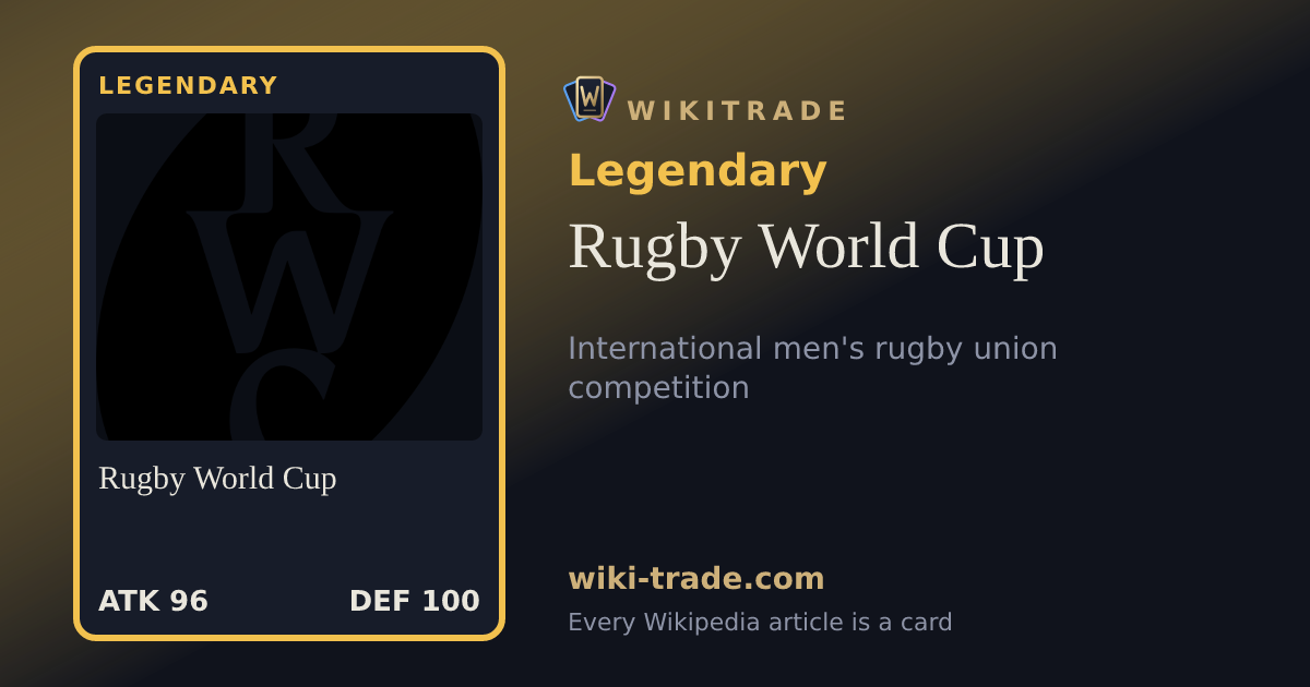 Rugby World Cup — Legendary card