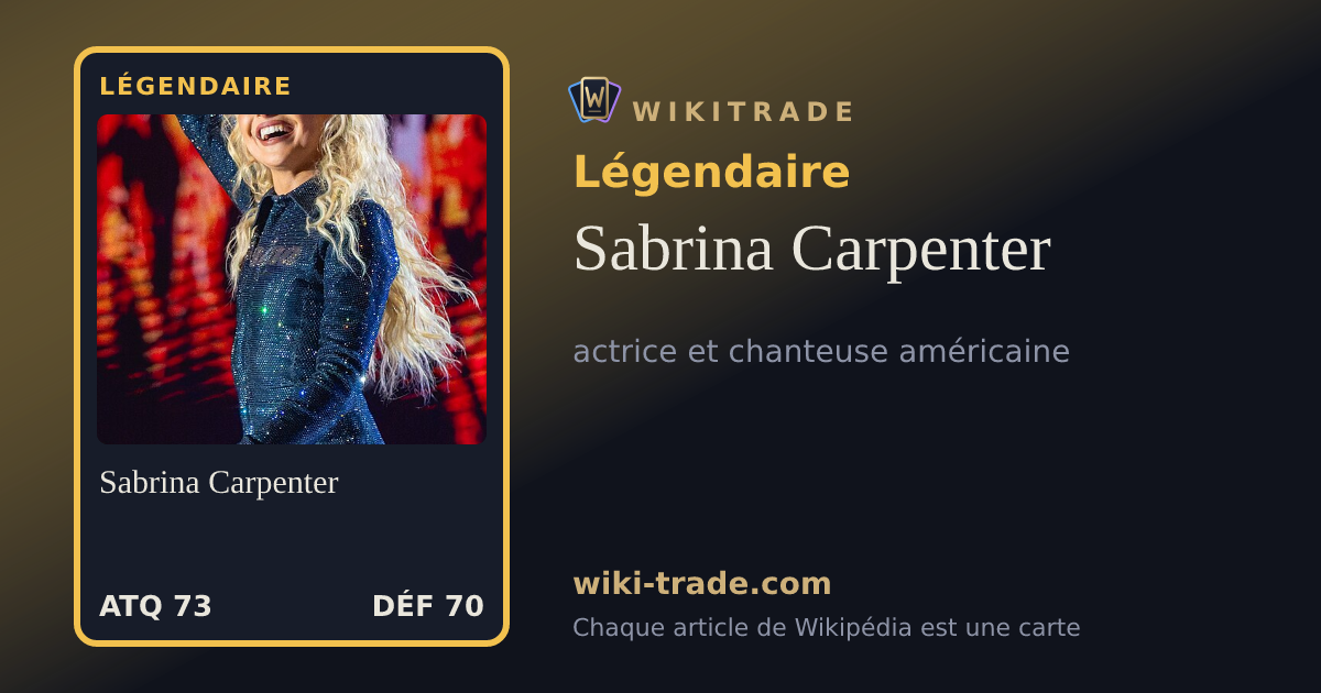Sabrina Carpenter — carte Légendaire