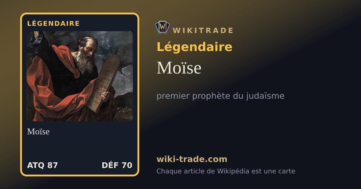 Moïse — carte Légendaire