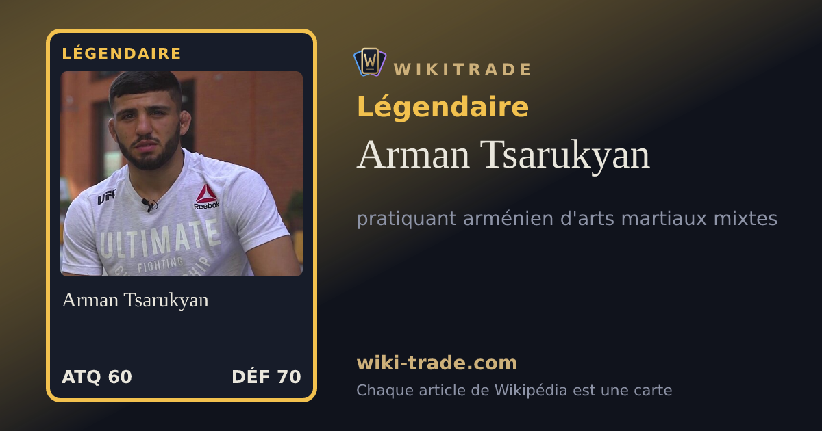Arman Tsarukyan — carte Légendaire