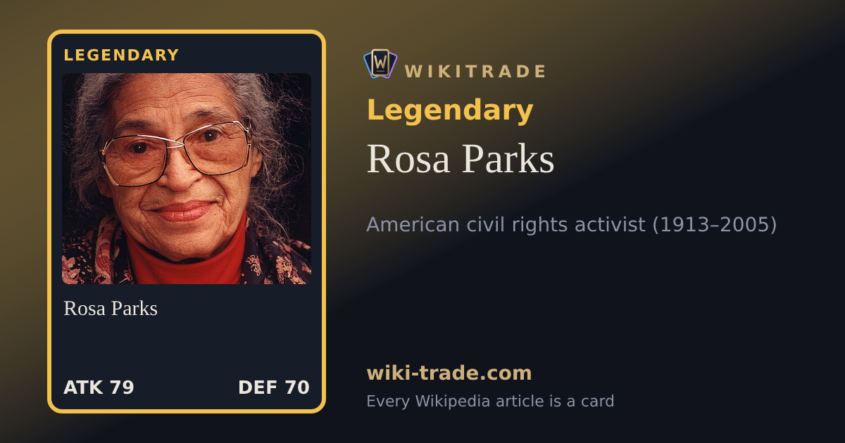 Rosa Parks — Legendary card