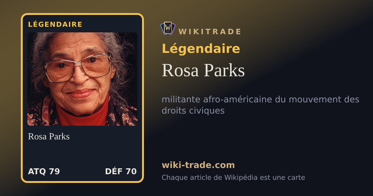 Rosa Parks — carte Légendaire