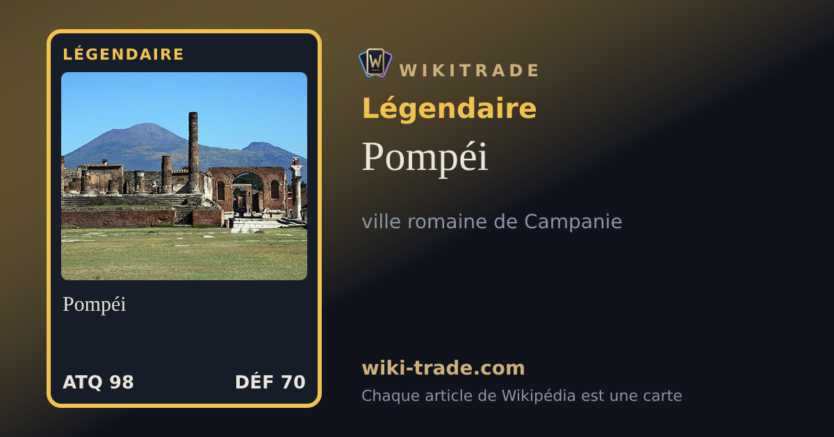 Pompéi — carte Légendaire
