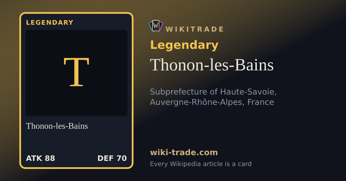 Thonon-les-Bains — Legendary card