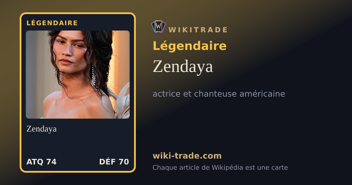Zendaya — carte Légendaire