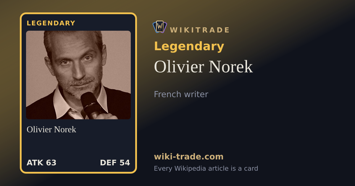 Olivier Norek — Legendary card