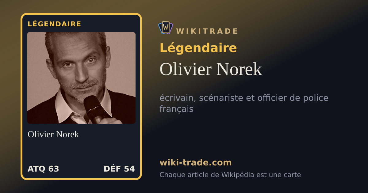 Olivier Norek — carte Légendaire