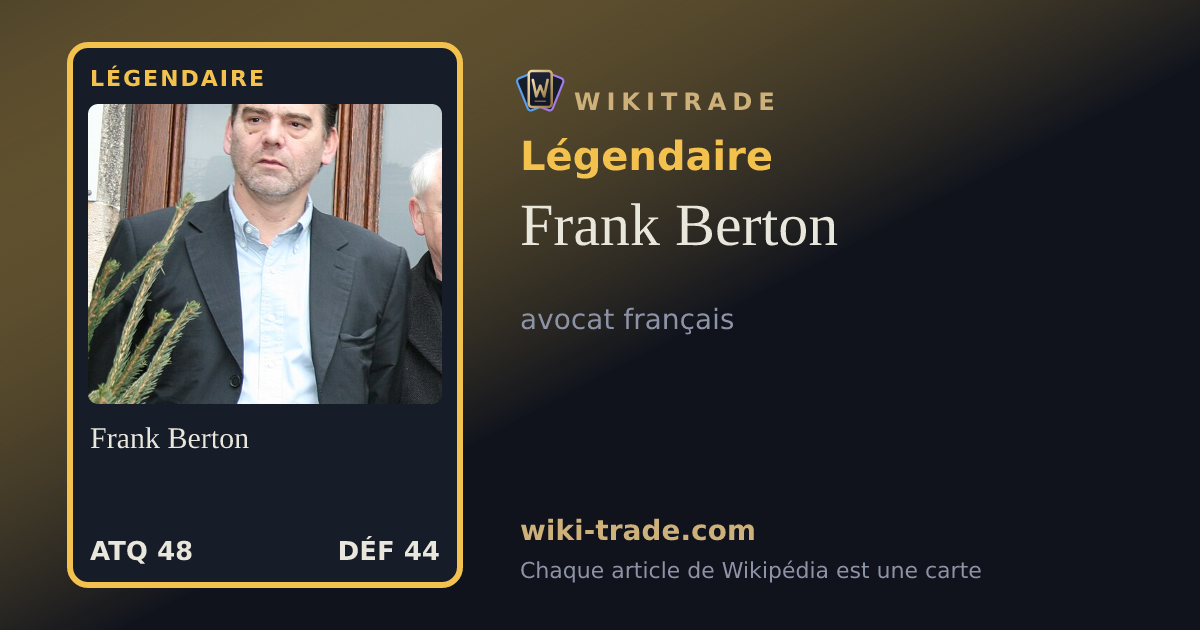 Frank Berton — carte Légendaire