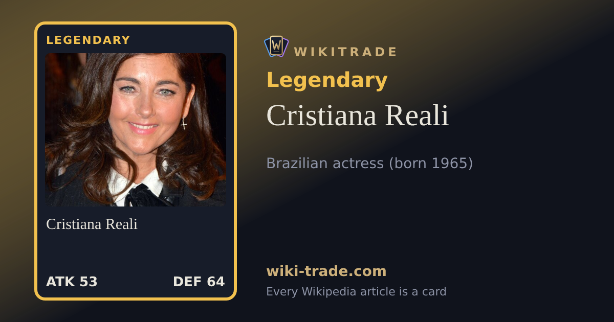 Cristiana Reali — Legendary card