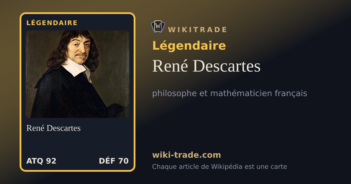 René Descartes — carte Légendaire