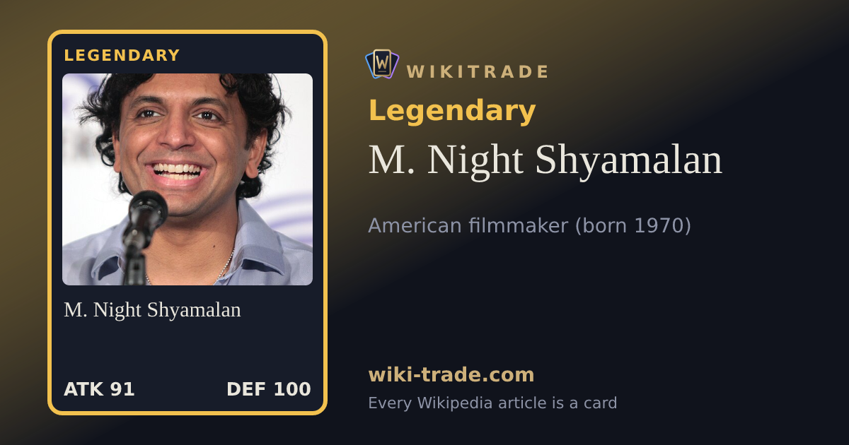 M. Night Shyamalan — Legendary card
