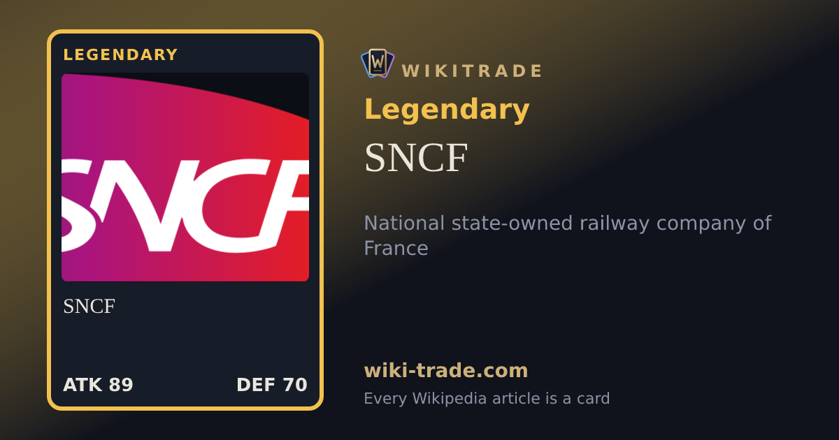 SNCF — Legendary card