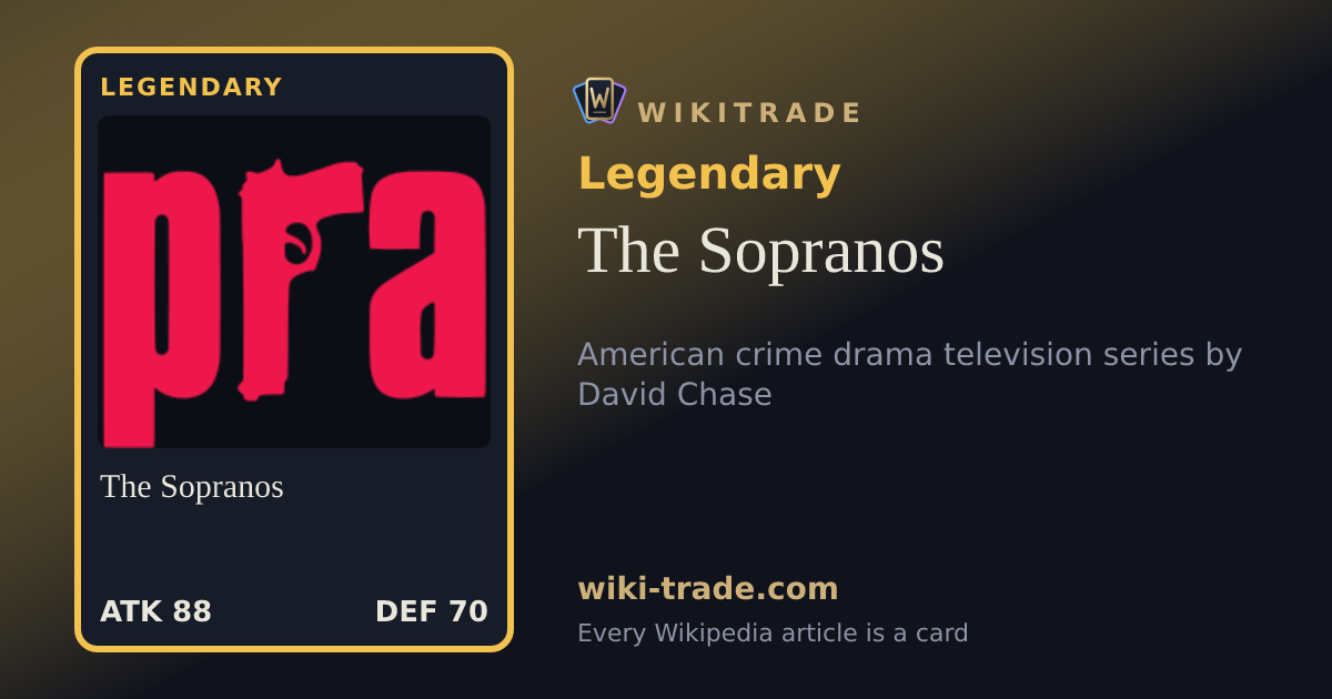 The Sopranos — Legendary card