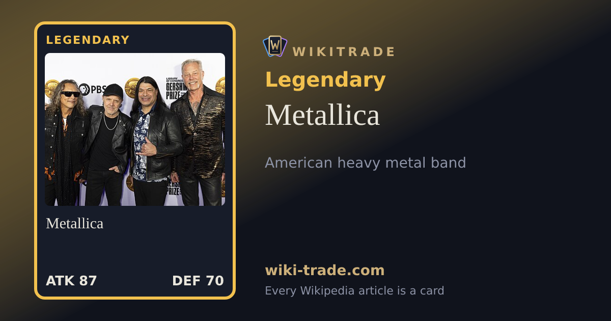 Metallica — Legendary card