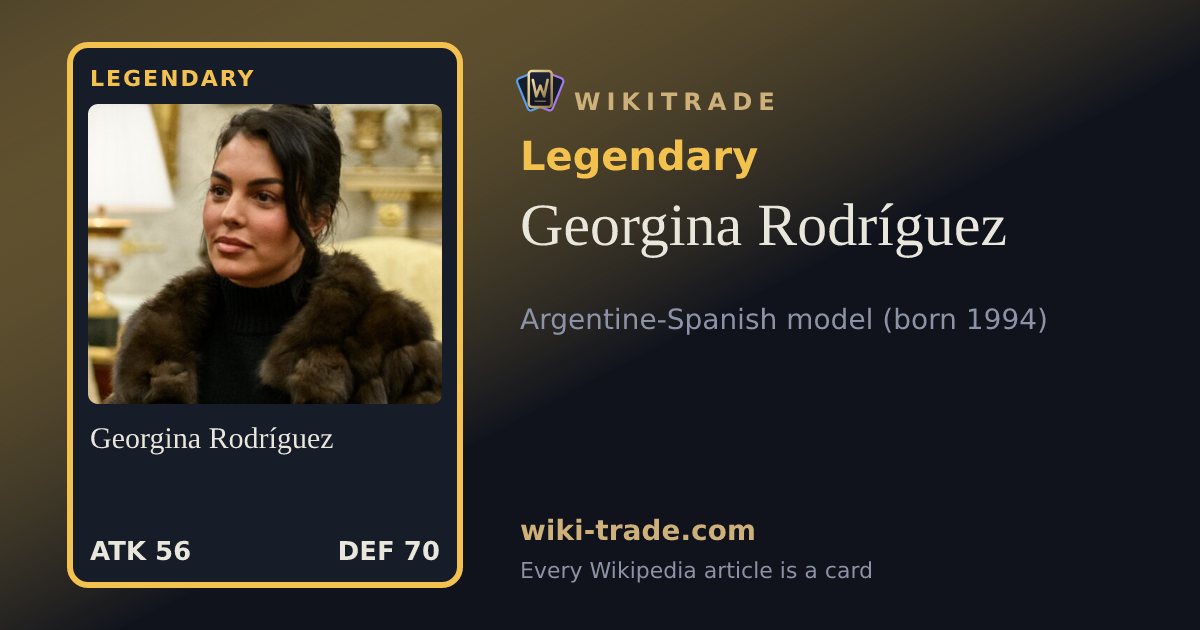 Georgina Rodríguez — Legendary card