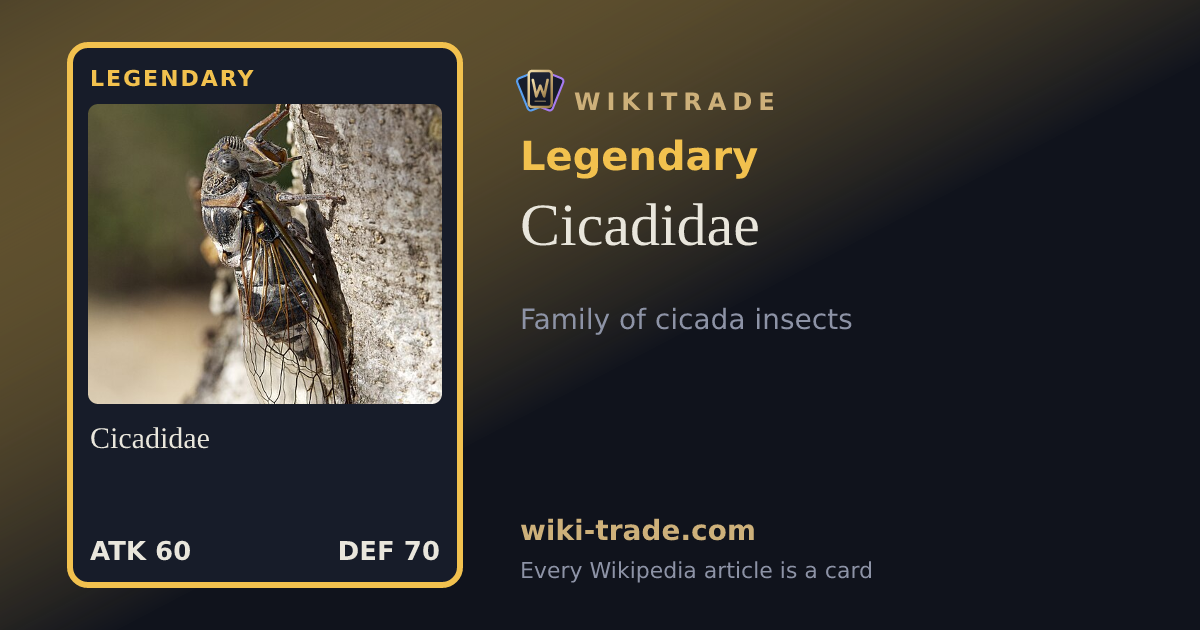 Cicadidae — Legendary card