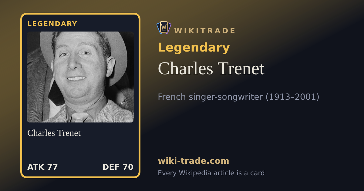 Charles Trenet — Legendary card