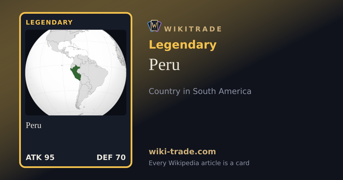 Peru — Legendary card